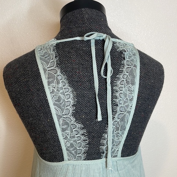 Kendall & Kylie Blue Lightweight Lace Trim Summer Mini Dress XS - Picture 7 of 7